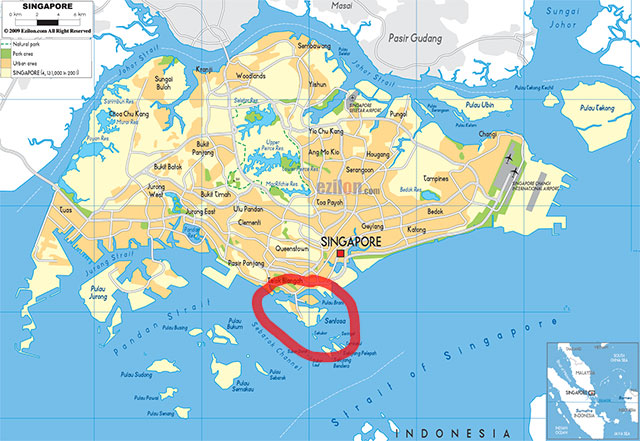 Sentosos sala, Singapūras